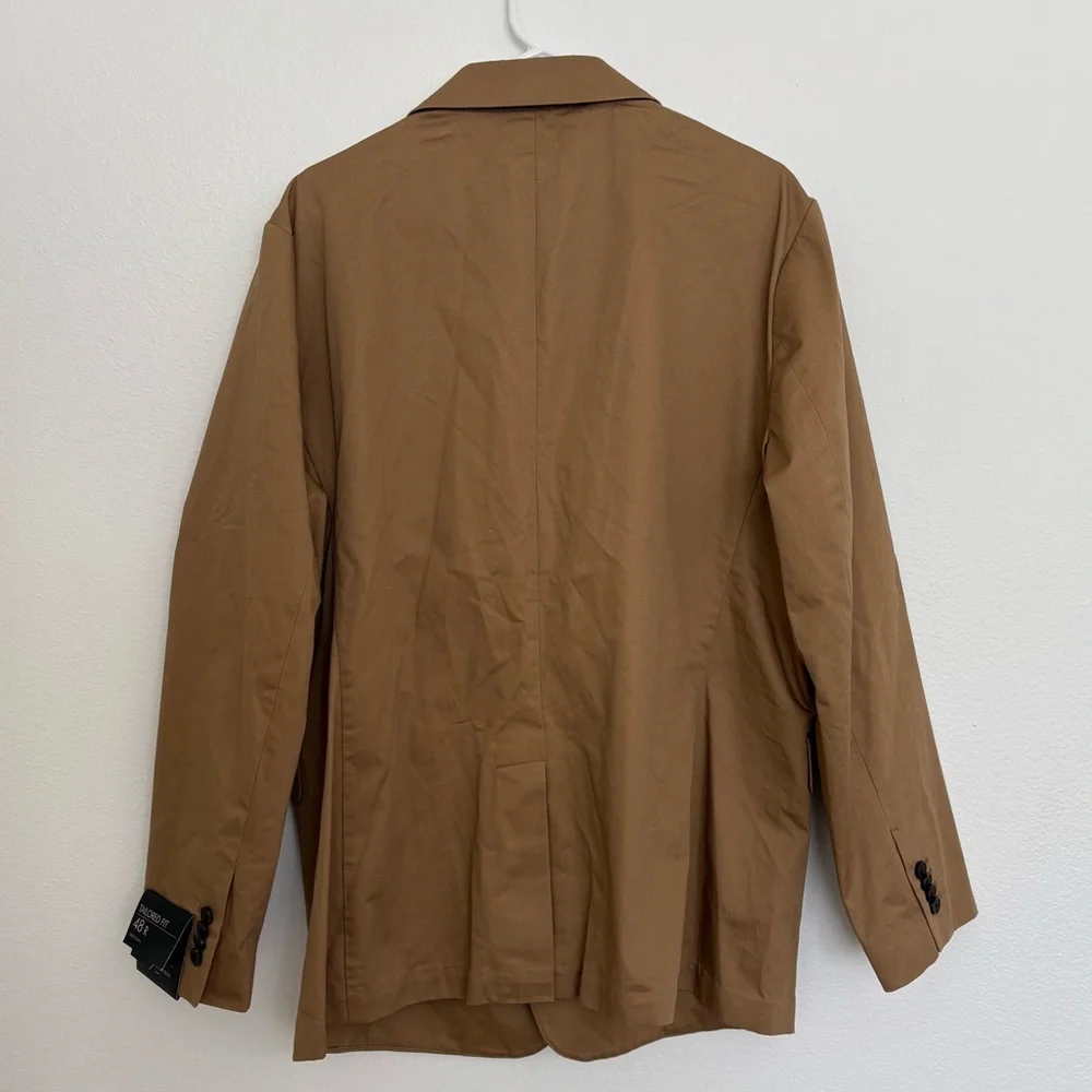 Banana Republic Mens Tailored Fit Tan Suit Jacket Size 48R